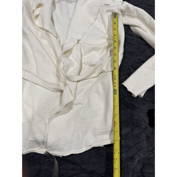 LUCKY BRAND DESIGNER CARDIGAN SWEATSHIRT SWEATER JACKET Womens L White - Picture 6 of 8